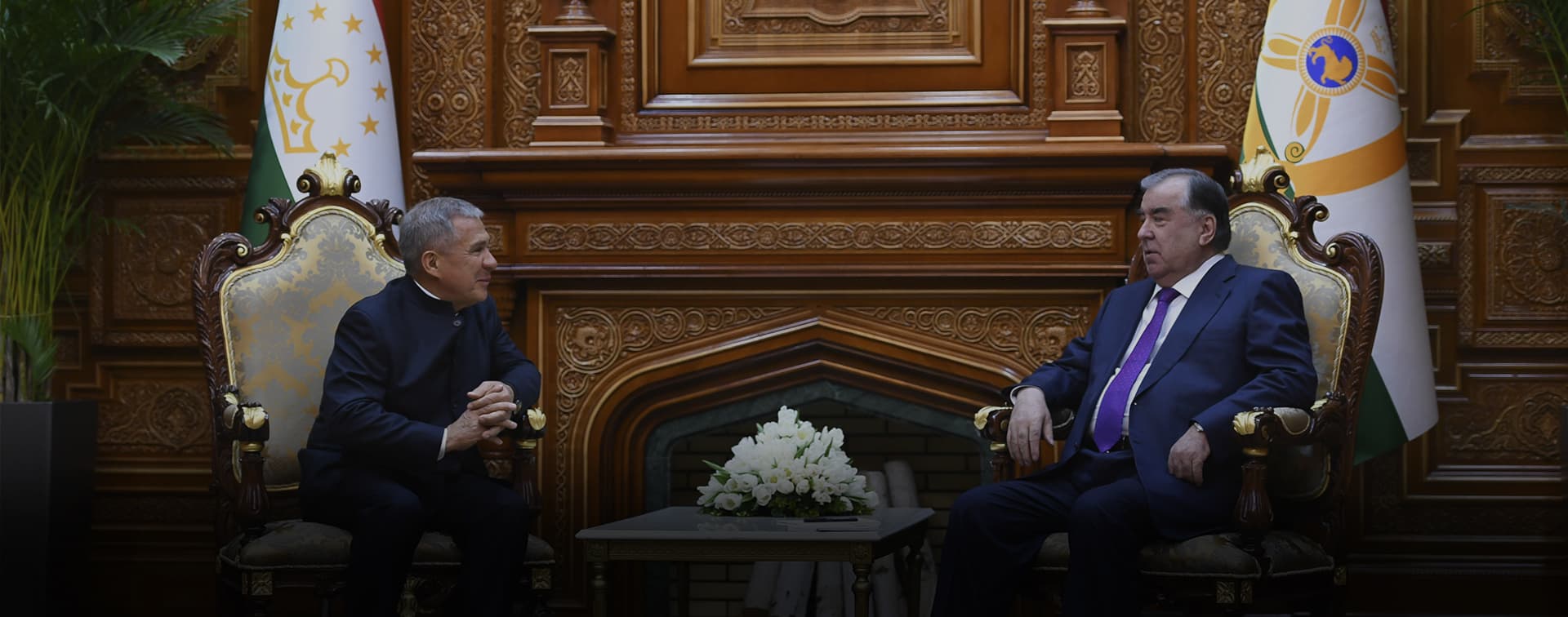 Раис Республики Татарстан Рустам Минниханов встретился с Президентом Таджикистана Эмомали Рахмоном.