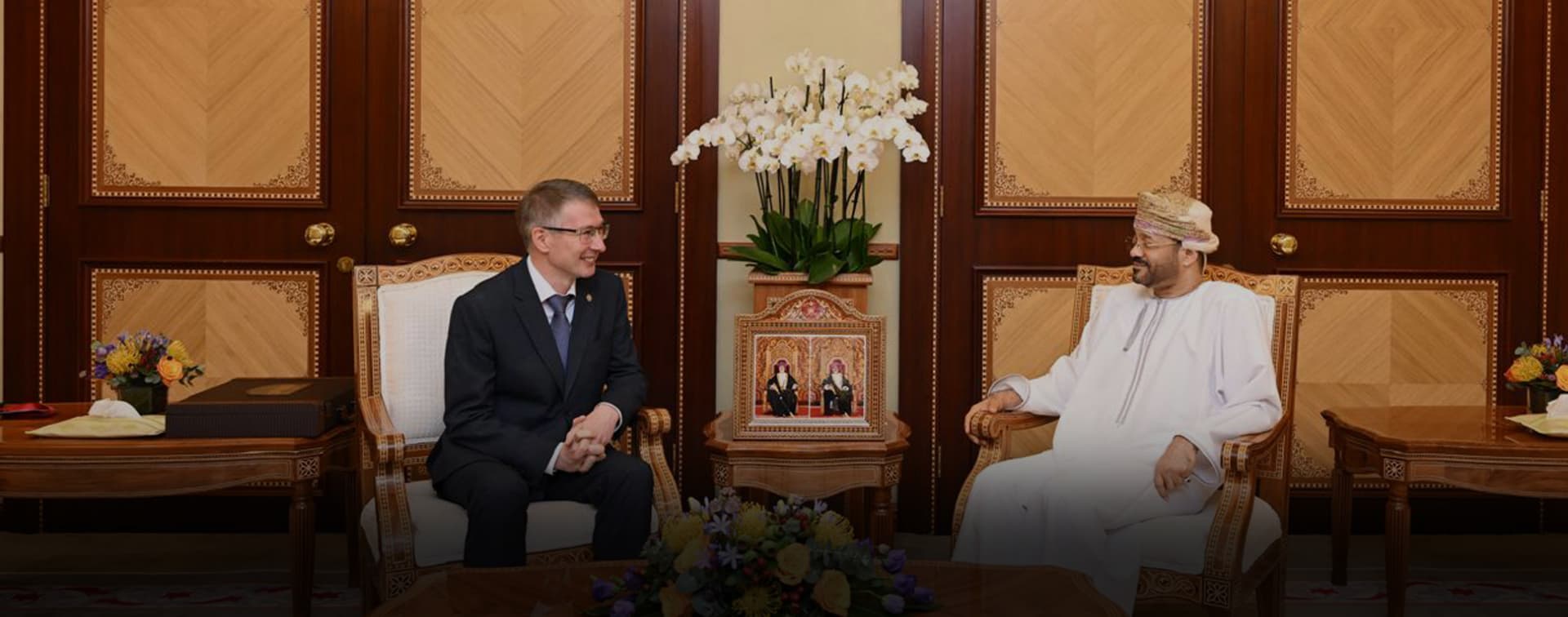 Марат Гатин встретился с министром иностранных дел Омана Бадром аль-Бусаиди