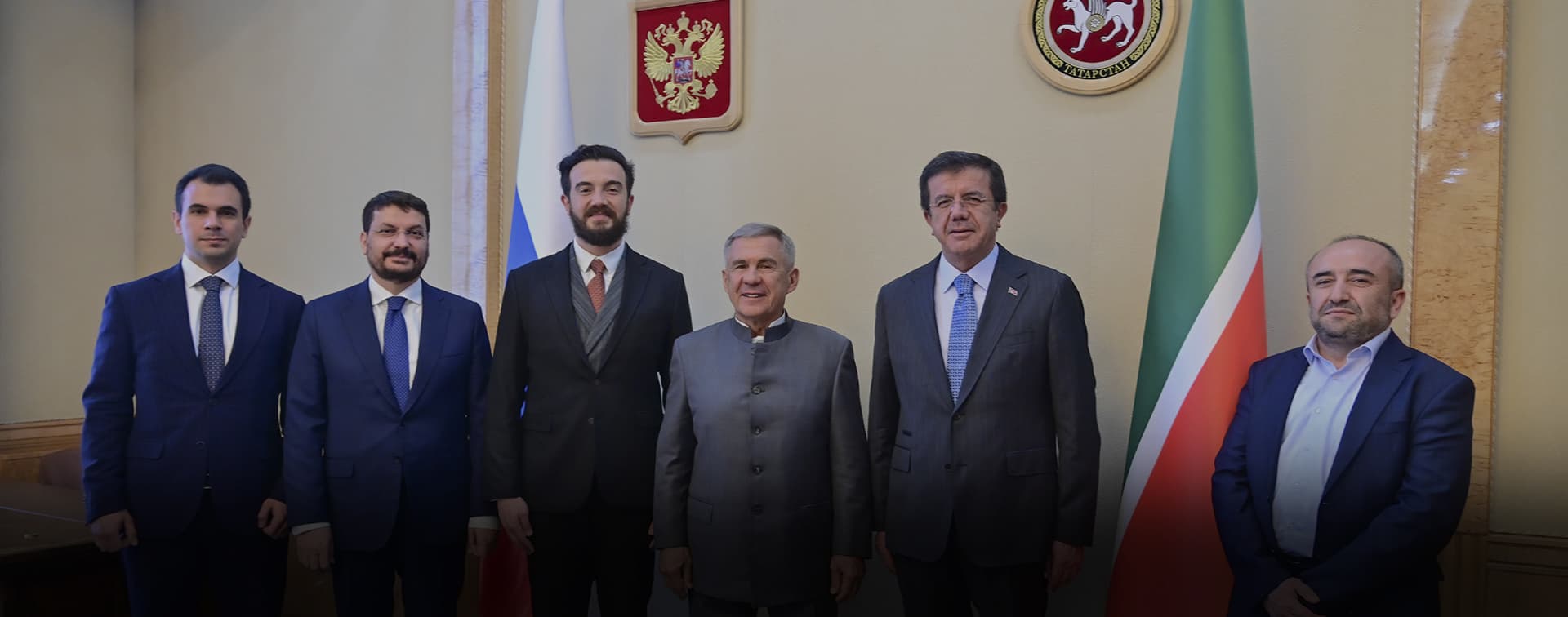 Минниханов встретился с заместителем председателя Партии справедливости и развития по экономическим делам Нихатом Зейбекджи