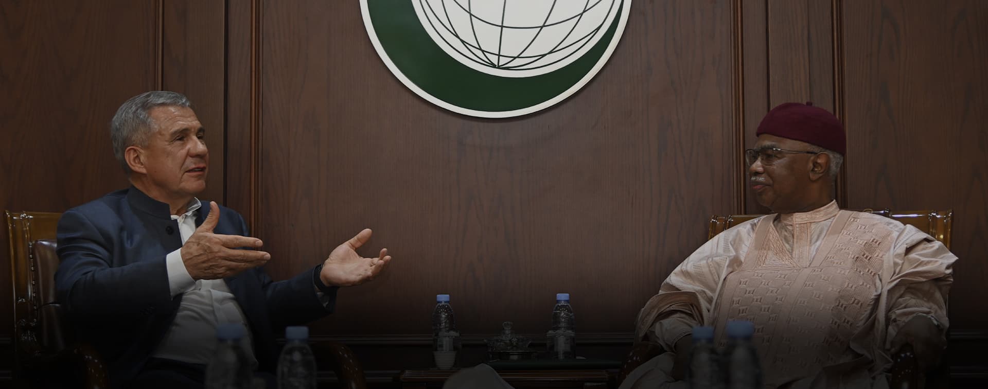 Рустам Минниханов встретился с Генеральным секретарем Организации Исламского сотрудничества Хусейном Ибрахимом Тахой