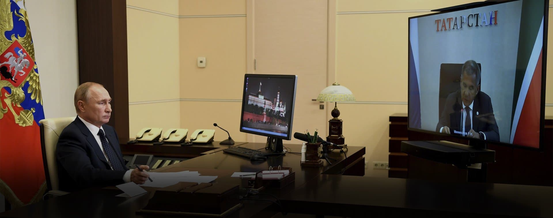 Путин поздравил Татарстан со столетием