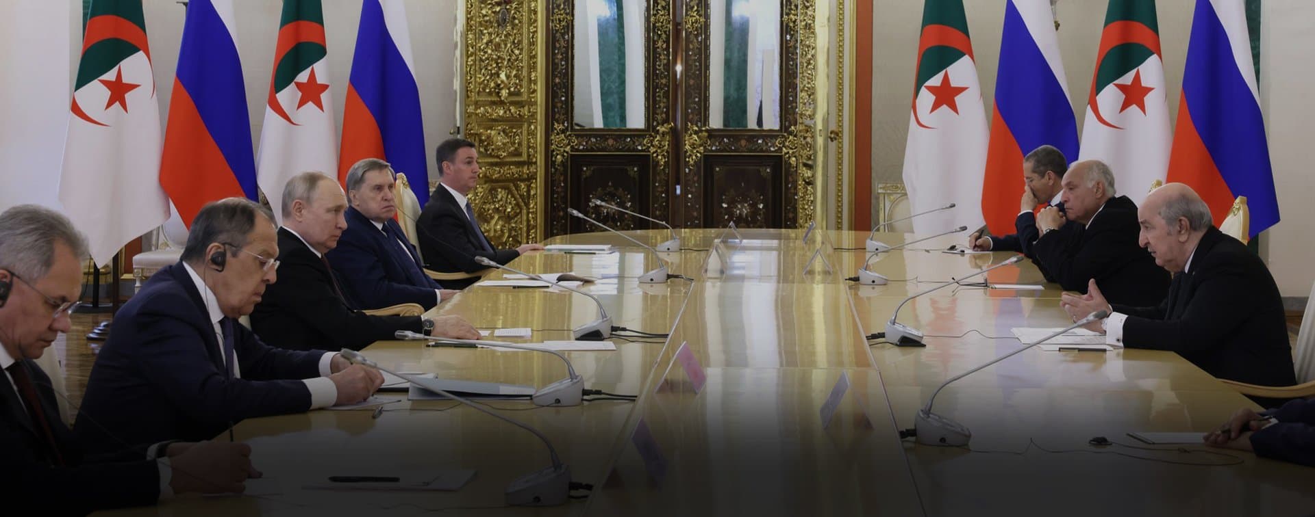 Путин назвал продуктивными переговоры с президентом Алжира