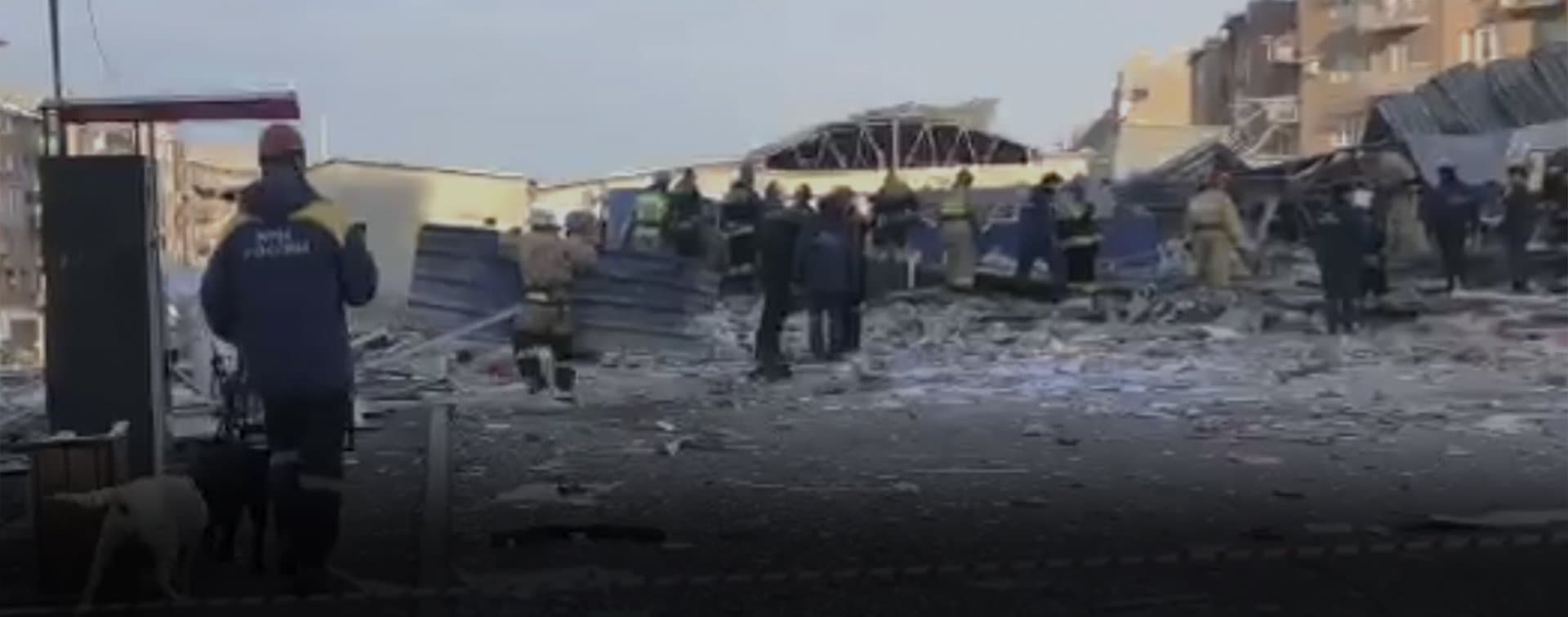 Во Владикавказе произошел взрыв в супермаркете