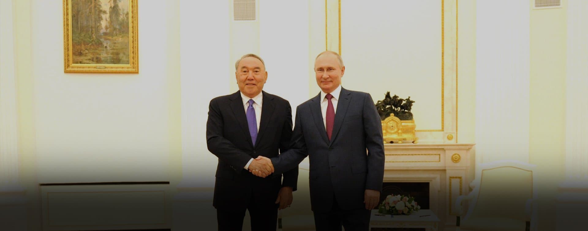 Путин поздравил Назарбаева с 30-летием его первого избрания президентом Казахстана
