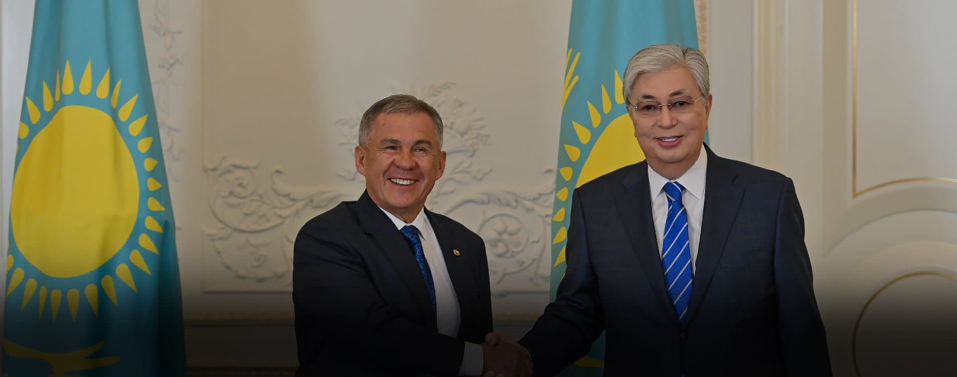 Состоялась встреча Рустама Минниханова с президентом Казахстана Касым-Жомартом Токаевым