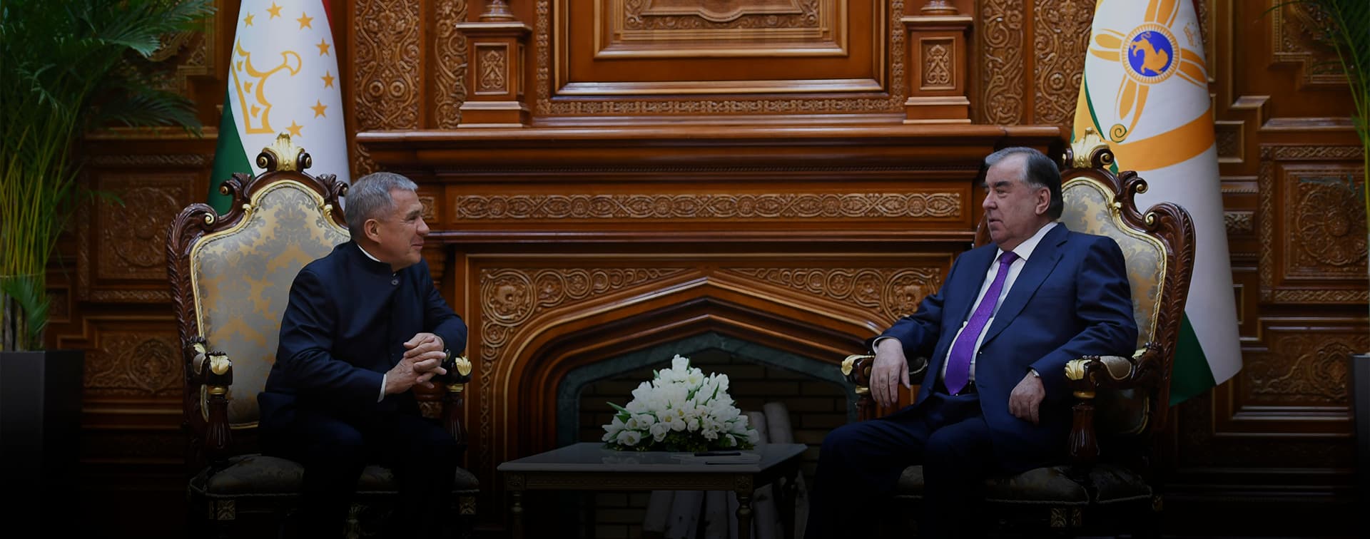 Раис Республики Татарстан Рустам Минниханов встретился с Президентом Таджикистана Эмомали Рахмоном.