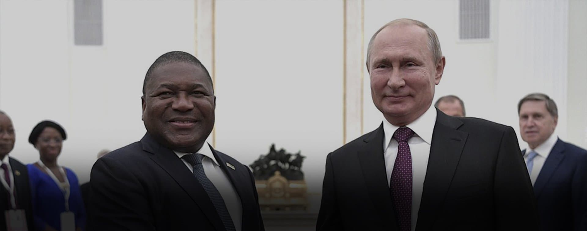 Переговоры Владимира Путина с президентом Мозамбика