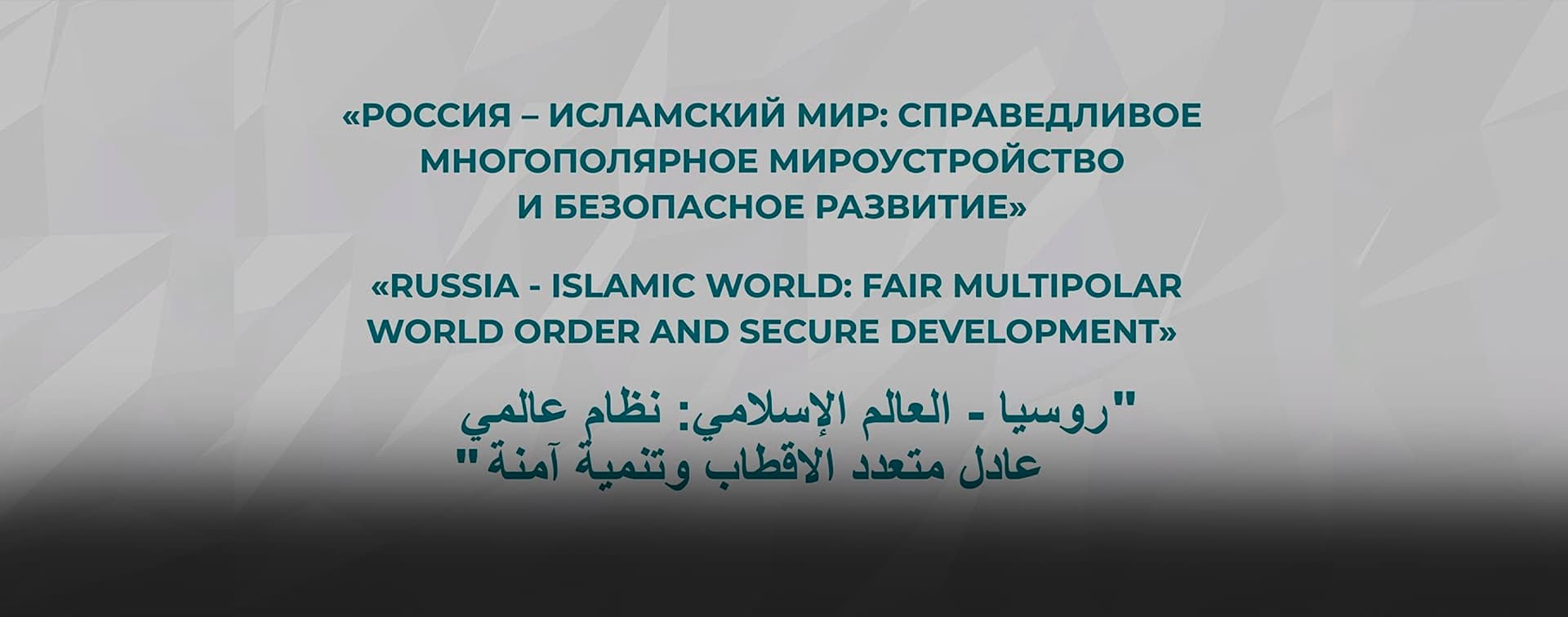 Прямая трансляция IX ежегодного заседания Группы стратегического видения «Россия – исламский мир»