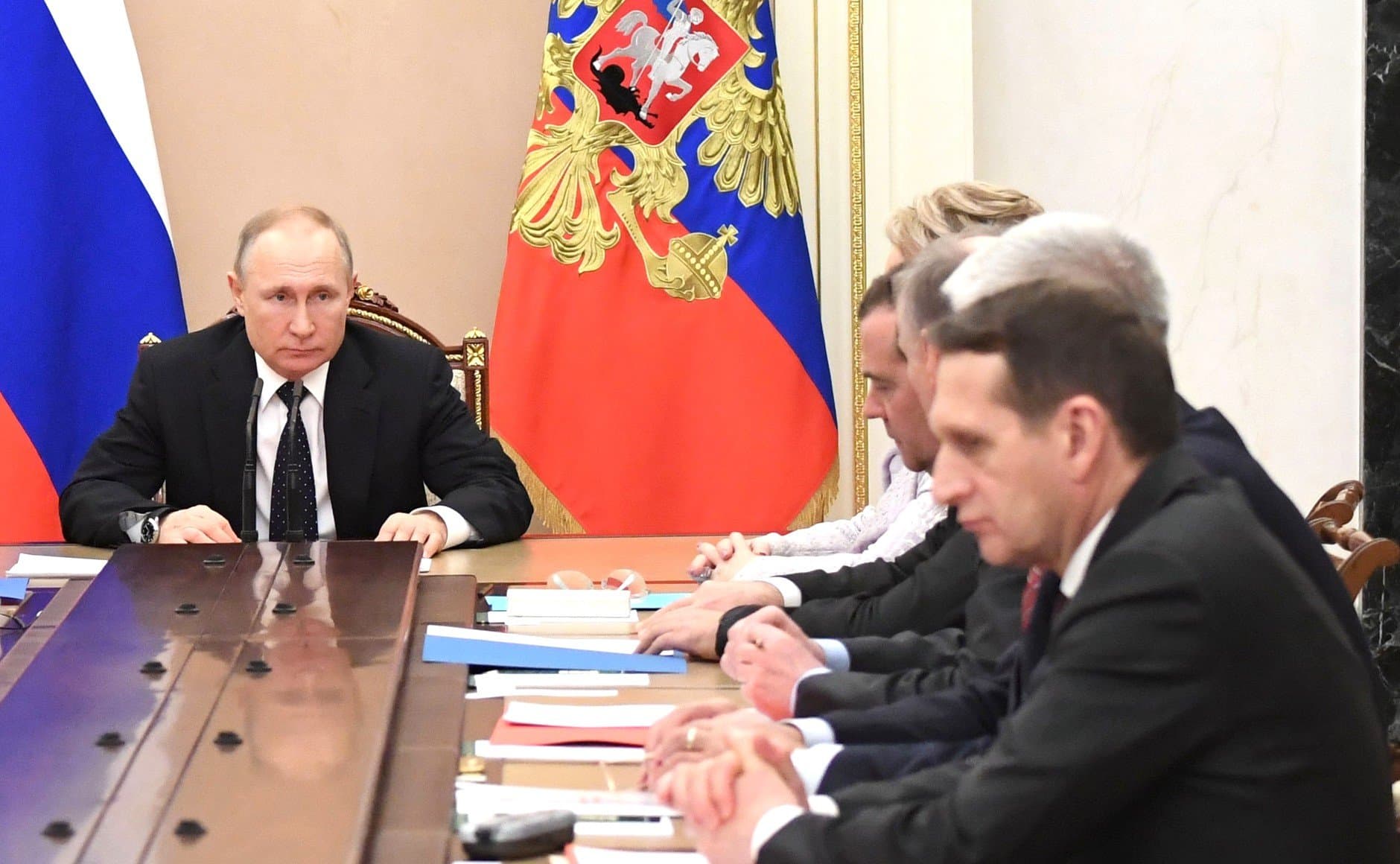 Владимир Путин провел совещание Совбеза РФ по Идлибу и коронавирусу